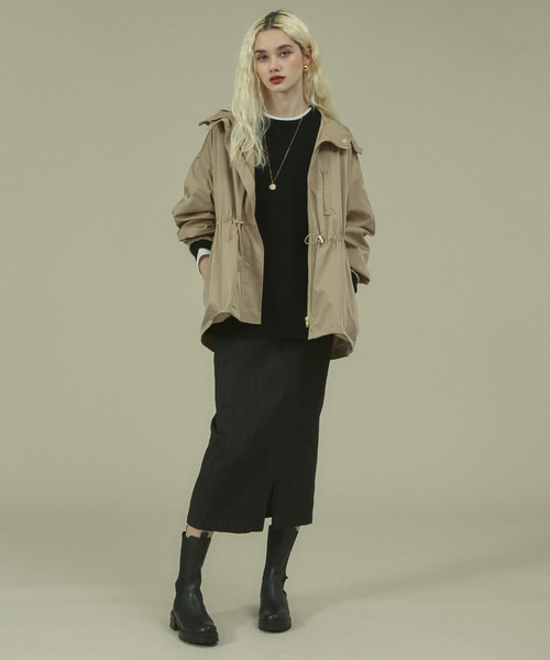 Rouge vif(ルージュヴィフ)の「ポリツィルブルゾン(ブルゾン・レディース・ネイビー/キャメル・フリー)」の3枚目の写真