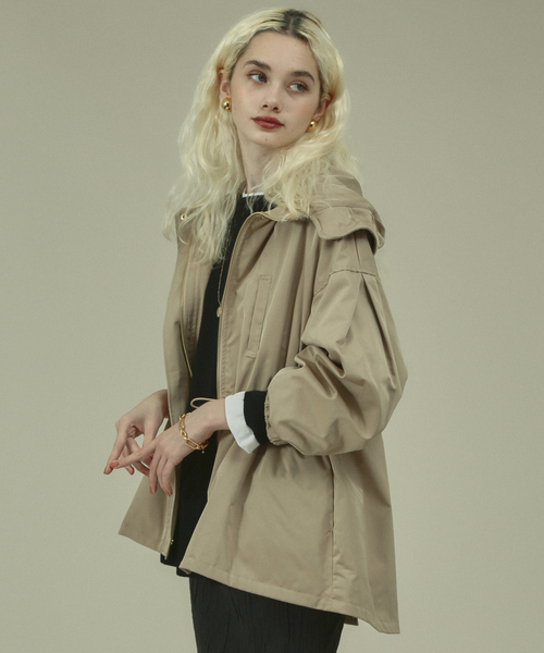 Rouge vif(ルージュヴィフ)の「ポリツィルブルゾン(ブルゾン・レディース・ネイビー/キャメル・フリー)」の4枚目の写真