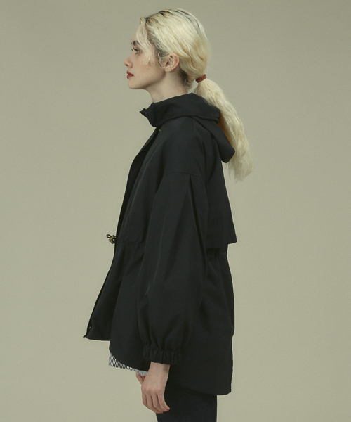 Rouge vif(ルージュヴィフ)の「ポリツィルブルゾン(ブルゾン・レディース・ネイビー/キャメル・フリー)」の9枚目の写真