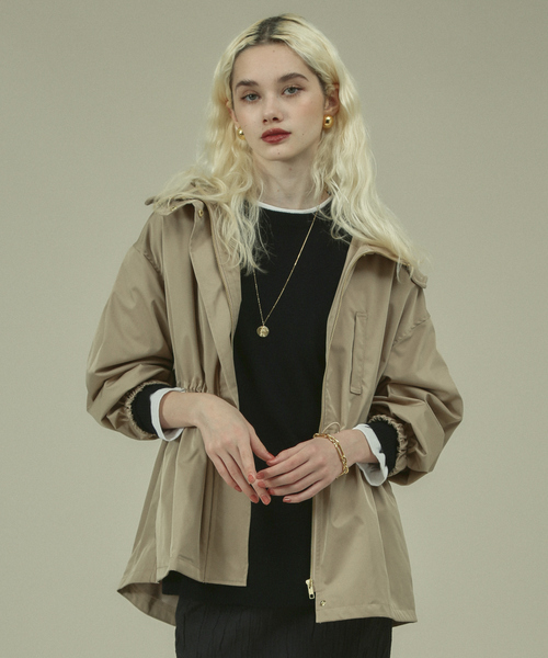 Rouge vif(ルージュヴィフ)の「ポリツィルブルゾン(ブルゾン・レディース・ネイビー/キャメル・フリー)」の20枚目の写真