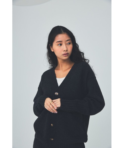 THEATRE PRODUCTS(シアタープロダクツ)の「ロングカーディガン(カーディガン/ボレロ・レディース・ブラック/ホワイト/ブラウン・FREE)」の3枚目の写真