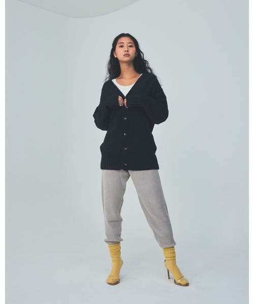 THEATRE PRODUCTS(シアタープロダクツ)の「ロングカーディガン(カーディガン/ボレロ・レディース・ブラック/ホワイト/ブラウン・FREE)」の6枚目の写真