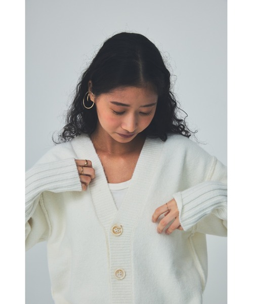 THEATRE PRODUCTS(シアタープロダクツ)の「ロングカーディガン(カーディガン/ボレロ・レディース・ブラック/ホワイト/ブラウン・FREE)」の9枚目の写真