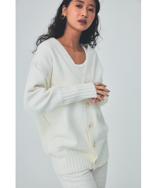 THEATRE PRODUCTS(シアタープロダクツ)の「ロングカーディガン(カーディガン/ボレロ・レディース・ブラック/ホワイト/ブラウン・FREE)」の12枚目の写真