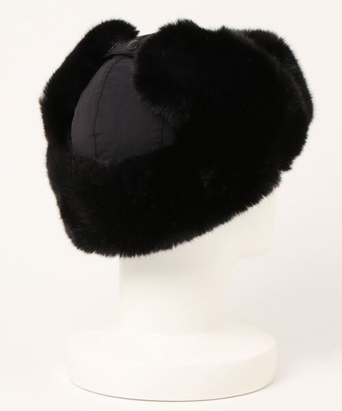 polcadot（ポルカドット）の「ナイロン フライトキャップ（キャップ・レディース・カーキ/ベージュ/ブラック・FREE）」の6枚目の写真