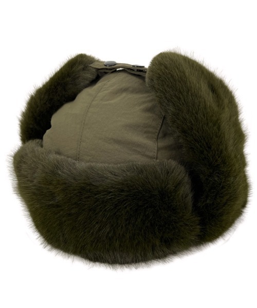 polcadot（ポルカドット）の「ナイロン フライトキャップ（キャップ・レディース・カーキ/ベージュ/ブラック・FREE）」の7枚目の写真