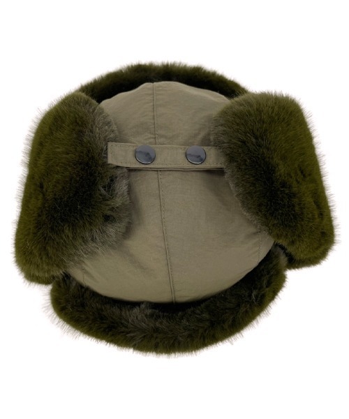 polcadot（ポルカドット）の「ナイロン フライトキャップ（キャップ・レディース・カーキ/ベージュ/ブラック・FREE）」の8枚目の写真