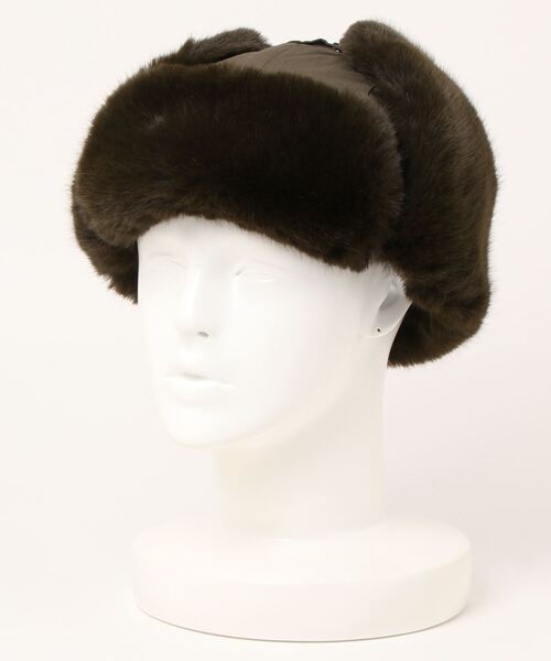 polcadot（ポルカドット）の「ナイロン フライトキャップ（キャップ・レディース・カーキ/ベージュ/ブラック・FREE）」の18枚目の写真