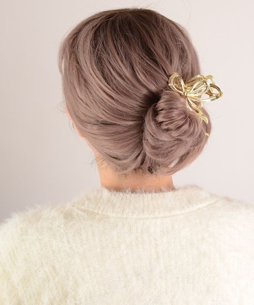 Mayree(メイリー)の「【float】リボン パール ヘアクリップ バンスクリップ(バレッタ/ヘアクリップ・レディース・シルバー/ゴールド・FREE)」の12枚目の写真