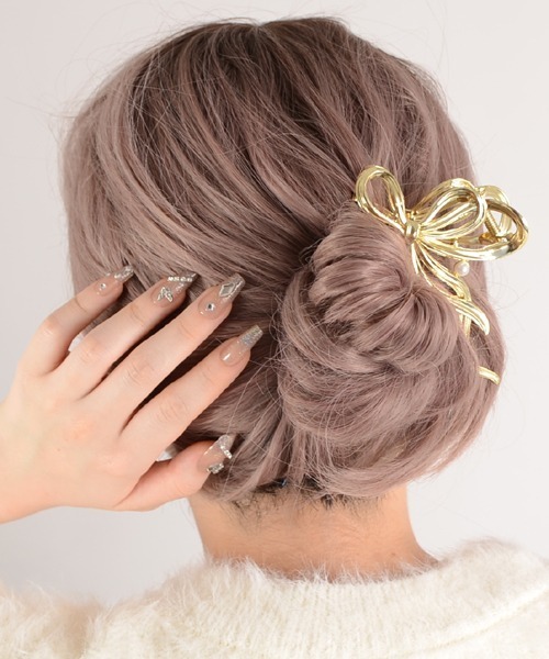 Mayree(メイリー)の「【float】リボン パール ヘアクリップ バンスクリップ(バレッタ/ヘアクリップ・レディース・シルバー/ゴールド・FREE)」の18枚目の写真