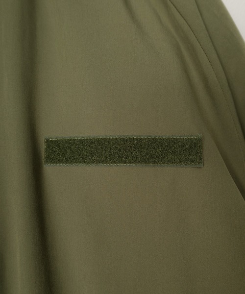 SlashDate（スラッシュデイト）の「レベル7タイプ中綿スタンドジャケット/ミリタリージャケット/ビッグシルエット（ミリタリージャケット・メンズ・ブラック/カーキ・M/L）」の9枚目の写真