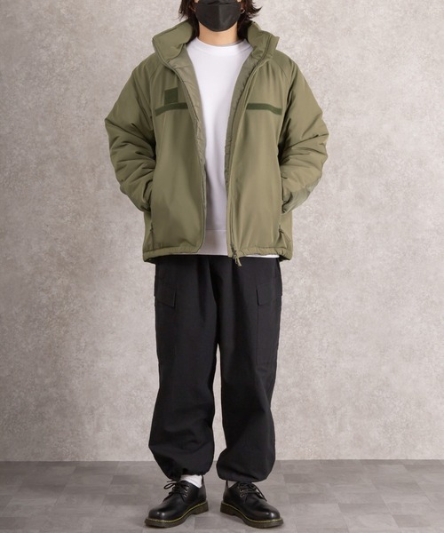 SlashDate（スラッシュデイト）の「レベル7タイプ中綿スタンドジャケット/ミリタリージャケット/ビッグシルエット（ミリタリージャケット・メンズ・ブラック/カーキ・M/L）」の21枚目の写真