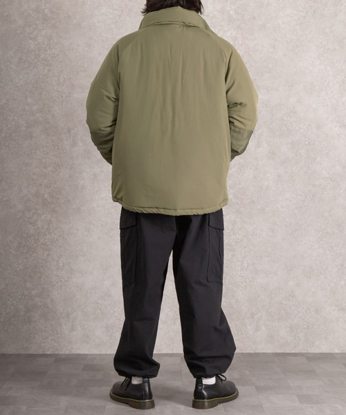 SlashDate（スラッシュデイト）の「レベル7タイプ中綿スタンドジャケット/ミリタリージャケット/ビッグシルエット（ミリタリージャケット・メンズ・ブラック/カーキ・M/L）」の17枚目の写真