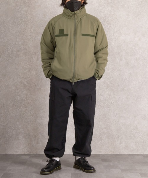 SlashDate（スラッシュデイト）の「レベル7タイプ中綿スタンドジャケット/ミリタリージャケット/ビッグシルエット（ミリタリージャケット・メンズ・ブラック/カーキ・M/L）」の16枚目の写真