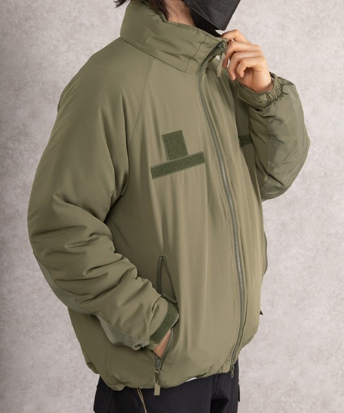 SlashDate（スラッシュデイト）の「レベル7タイプ中綿スタンドジャケット/ミリタリージャケット/ビッグシルエット（ミリタリージャケット・メンズ・ブラック/カーキ・M/L）」の22枚目の写真