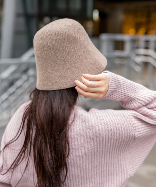 SpRay(スプレイ)の「フェルトクローシュハット(ハット・レディース・ブラック/ベージュ/モカ・FREE)」の11枚目の写真