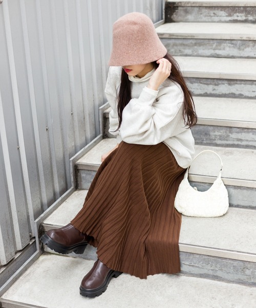 SpRay(スプレイ)の「フェルトクローシュハット(ハット・レディース・ブラック/ベージュ/モカ・FREE)」の16枚目の写真