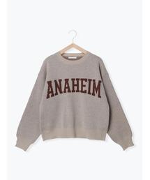 ehka sopo | カレッジロゴプルオーバー(ニット/セーター)