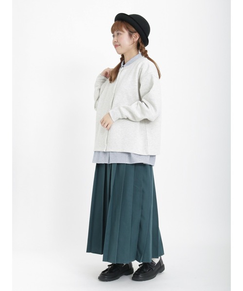 Samansa Mos2（サマンサ モスモス）の「柄アソート比翼シャツ（シャツ/ブラウス・レディース・ブルー/ブラック/オフホワイト/グリーン・ﾌﾘ-）」の11枚目の写真