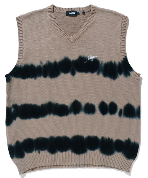 XLARGE（エクストララージ）の「TIE DYE STRIPED KNIT VEST（ニット 
