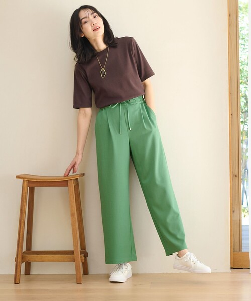 ANY(エニィ)の「【ウエストゴム】イージケア美脚パンツ ワイド(その他パンツ・レディース・ブルー系/ライトイエロー系/グリーン系/ブラック系/ベージュ系・2/3/1)」の21枚目の写真
