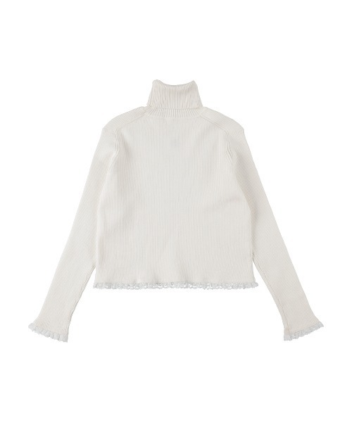 MIRO AMURETTE（ミロアミュレット）の「MIRO lace turtleneck/リブニットトップス（ニット/セーター・レディース・ホワイト・FREE）」の13枚目の写真