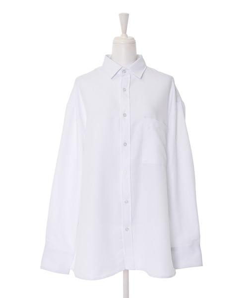 Narcissus（ナルシス）の「【Narcissus】シンプルシャツ（シャツ/ブラウス・レディース・ホワイト/ブラック・FREE）」の12枚目の写真