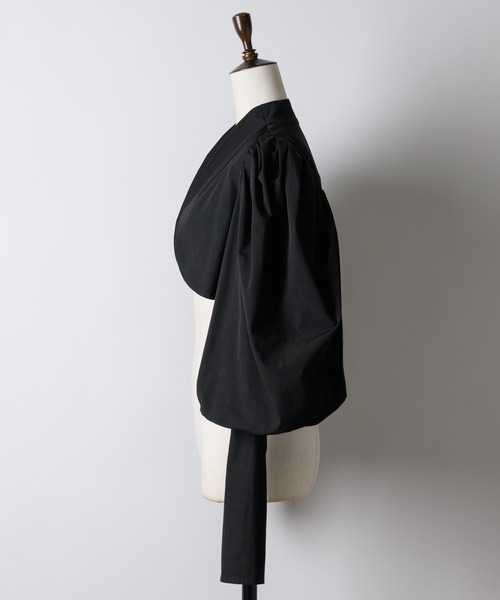 VIOLETTA（ヴィオレッタ）の「パワショルボレロジャケット（ノーカラージャケット・レディース・ブラック/モカ・FREE）」の20枚目の写真