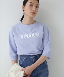 human woman | ◆ＢＯＮＪＯＵＲロゴＴシャツ(Tシャツ/カットソー)