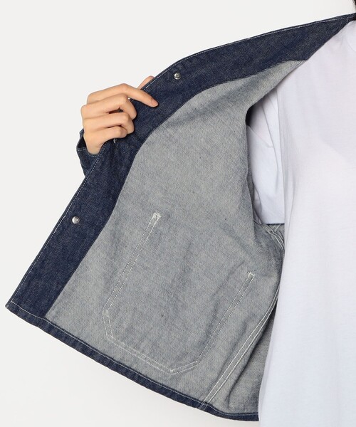 DANTON（ダントン）の「WOMEN'S DENIM COLLARLESS SHORT JACKET