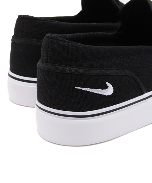 NIKE（ナイキ）の「ウィメンズ ナイキ トキ スリッポン キャンバス NIKE WMNS TOKI SLIP CNVS 724770（スニーカー・レディース・ブラック/ホワイト・24.5cm/24cm/23cm/23.5cm）」の9枚目の写真