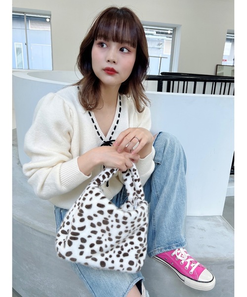 JUMELLE(ジュメロ)の「リボンソーイングニット(カーディガン/ボレロ・レディース・アイボリー・FREE)」の13枚目の写真