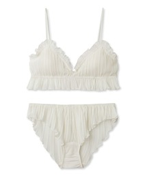 プリーツシフォンブラ＆ショーツ