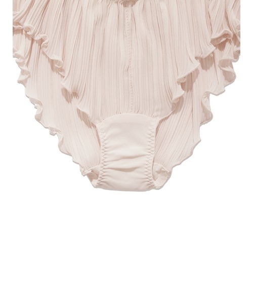 gelato pique（ジェラートピケ）の「プリーツシフォンブラ＆ショーツ（ブラ&ショーツ・レディース・オフホワイト/ピンク・FREE）」の15枚目の写真