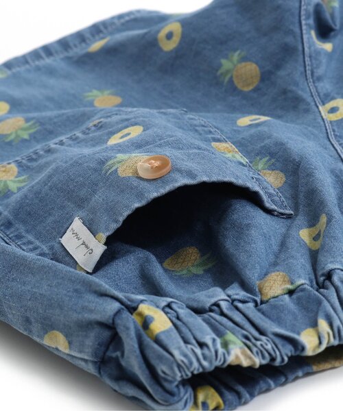 apres les cours（アプレレクール）の「ゆったりハーフパンツ/7days Style pants_５分丈（その他パンツ・キッズ・キナリ/チェック/レインボー/オレンジ/ブルー・80/90/100/110/120/130）」の11枚目の写真