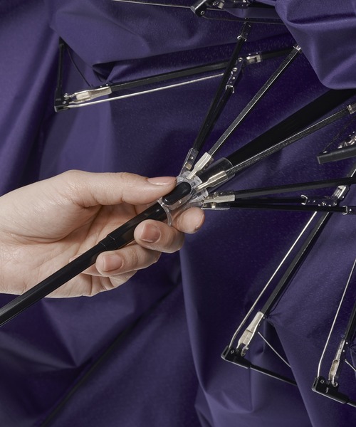 Waterfront(ウォーターフロント)の「【風に強く大きい】富山サンダー インバッグ 70(折りたたみ傘・メンズ・ネイビー/グレー/ブラック・FREE)」の4枚目の写真