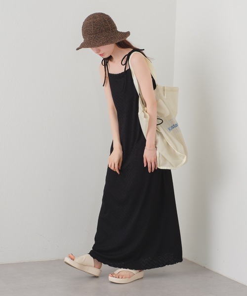 Kastane(カスタネ)の「透かし編みペーパーHAT(ハット・レディース・ベージュ/ブラウン/アイボリー・FREE)」の21枚目の写真