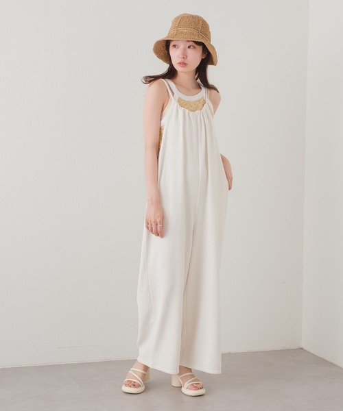 Kastane(カスタネ)の「透かし編みペーパーHAT(ハット・レディース・ベージュ/ブラウン/アイボリー・FREE)」の12枚目の写真