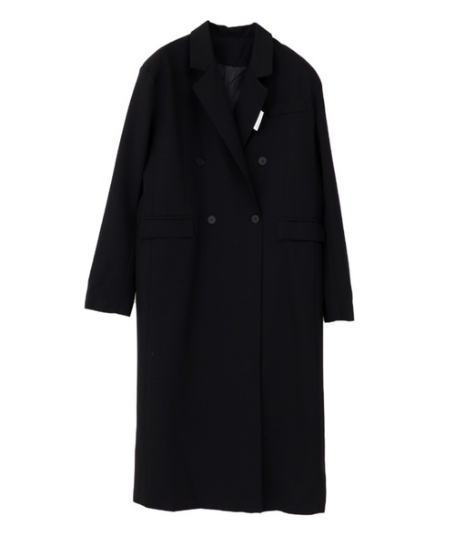 LVEU.（ラブユ.）の「Back slit long chester coat / バックスリットロングチェスターコート(Ai select)（チェスターコート・レディース・ブラック/グレー・FREE）」の15枚目の写真