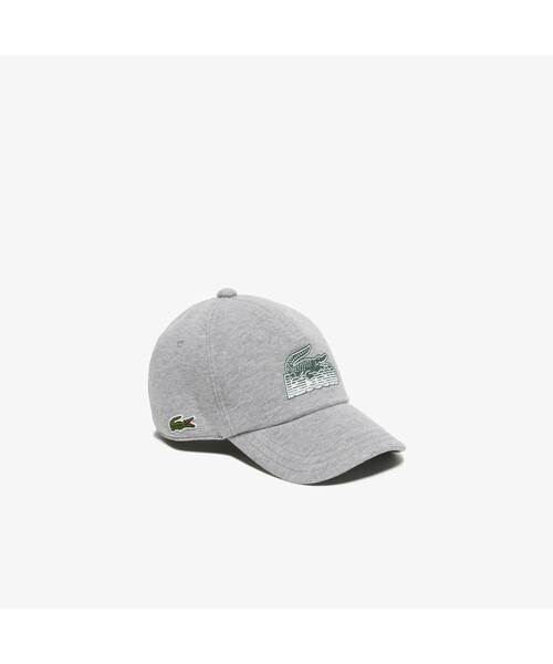 LACOSTE（ラコステ）の「グラフィックスウェットキャップ（キャップ・レディース・ブラック/グレー・FREE）」の7枚目の写真