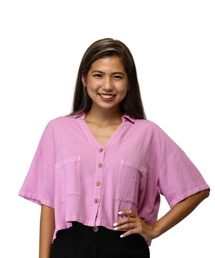 【RIPCURL(リップカール)】レディースプレミアムリネン半袖シャツ PREMIUM LINEN SHIRT