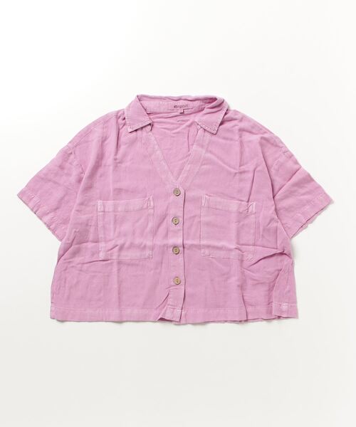rip curl(リップカール)の「【RIPCURL(リップカール)】レディースプレミアムリネン半袖シャツ PREMIUM LINEN SHIRT(シャツ/ブラウス・レディース・オフホワイト/バイオレット・MEDIUM/SMALL/X-SMALL)」の8枚目の写真