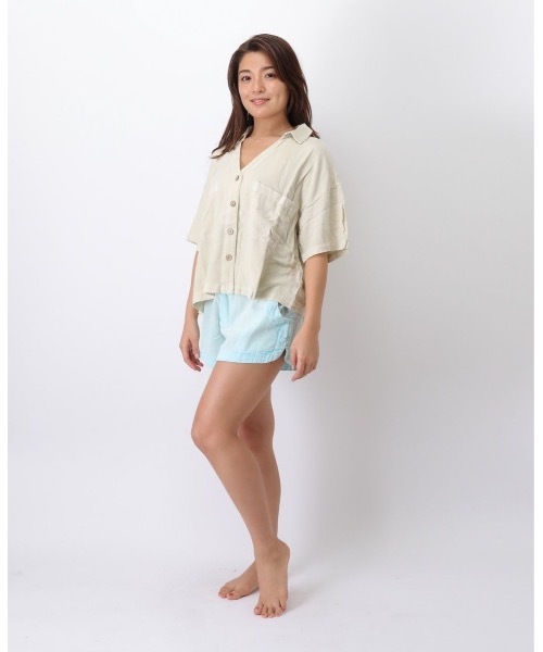 rip curl(リップカール)の「【RIPCURL(リップカール)】レディースプレミアムリネン半袖シャツ PREMIUM LINEN SHIRT(シャツ/ブラウス・レディース・オフホワイト/バイオレット・MEDIUM/SMALL/X-SMALL)」の13枚目の写真
