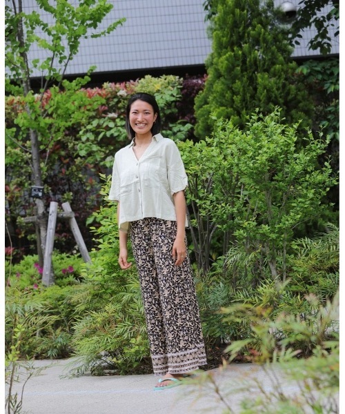 rip curl(リップカール)の「【RIPCURL(リップカール)】レディースプレミアムリネン半袖シャツ PREMIUM LINEN SHIRT(シャツ/ブラウス・レディース・オフホワイト/バイオレット・MEDIUM/SMALL/X-SMALL)」の21枚目の写真