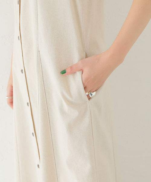 JOINT WORKS(ジョイントワークス)の「【COMMRE/コムル】配色ステッチ サマーワンピース(ワンピース・レディース・ブラック/アイボリー・FREE)」の19枚目の写真