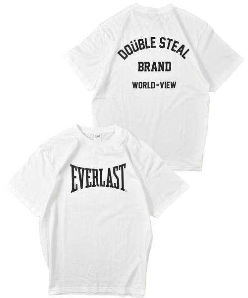 DOUBLE STEAL(ダブルスティール)の「EVERLASTコラボ Tシャツ(Tシャツ/カットソー・メンズ・ホワイト/ブラック・MEDIUM/LARGE/X-LARGE/XX-LARGE)」の1枚目の写真