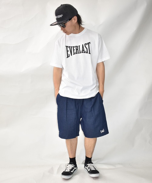DOUBLE STEAL(ダブルスティール)の「EVERLASTコラボ Tシャツ(Tシャツ/カットソー・メンズ・ホワイト/ブラック・MEDIUM/LARGE/X-LARGE/XX-LARGE)」の14枚目の写真