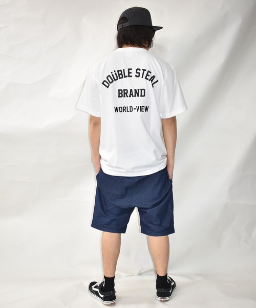 DOUBLE STEAL(ダブルスティール)の「EVERLASTコラボ Tシャツ(Tシャツ/カットソー・メンズ・ホワイト/ブラック・MEDIUM/LARGE/X-LARGE/XX-LARGE)」の9枚目の写真