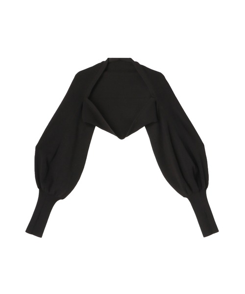 MECRE（メクル）の「ボリュームスリーブニットボレロ（カーディガン/ボレロ・レディース・グレー/ブラック・FREE）」の10枚目の写真