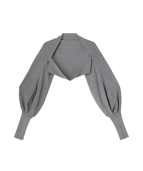 MECRE ボリュームスリーブニットボレロ セール】ボリュームスリーブ